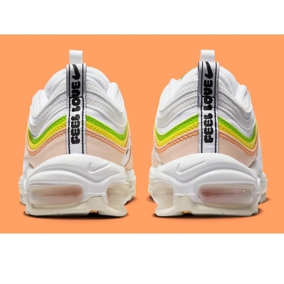 Nike Air Max 97 Feel Love White Pearl Pink Green Women's 8 NEW FD0870-100 - Picture 4 of 10